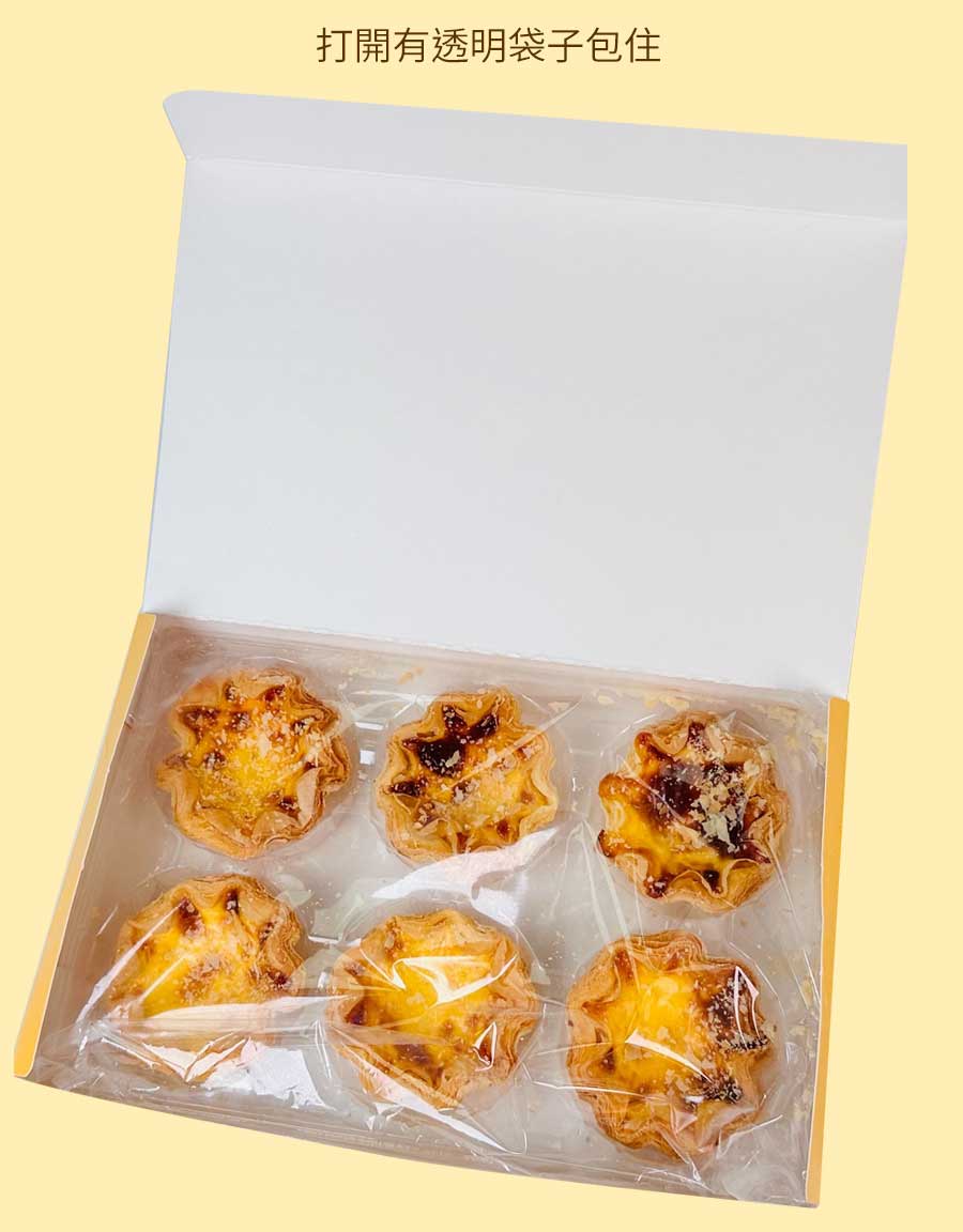 打開有透明袋子包住