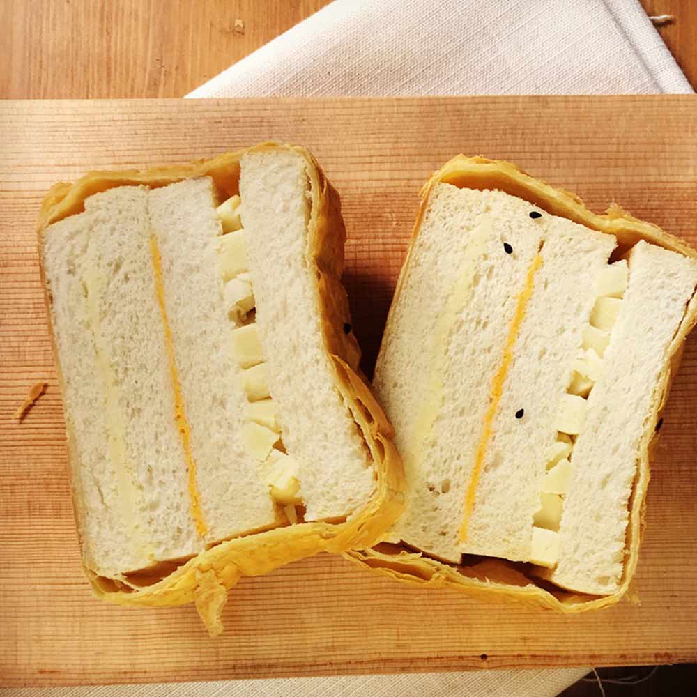 切達乳酪絲三重奏起酥三明治