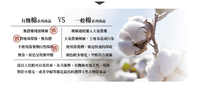 有機棉與一般綿差異