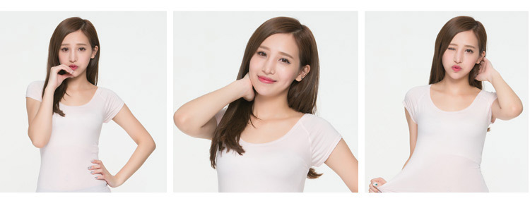 冰礦咖啡涼感輕著女上衣-白