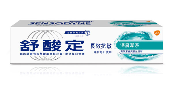 【舒酸定】長效抗敏牙膏-深層潔淨100g/支*3支