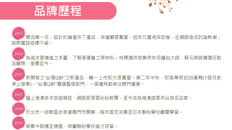 品牌歷程