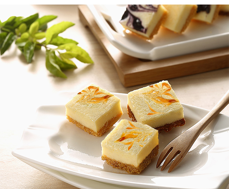 【濃得好棒棒】巧口乳酪蛋糕10入花型禮盒(20顆)-鮮橙