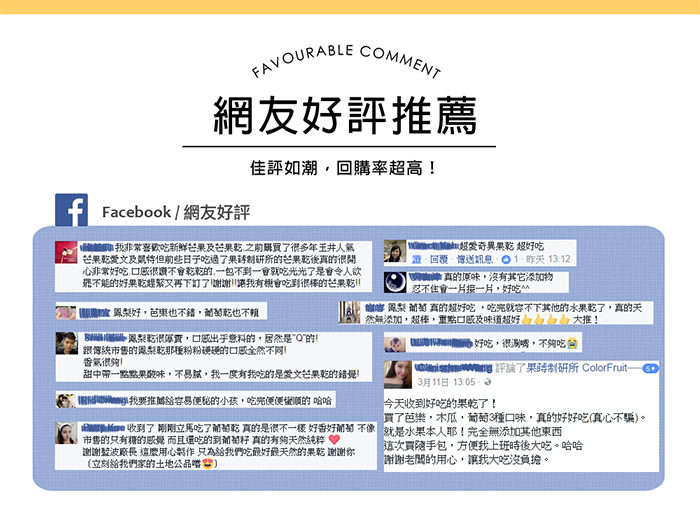 Facebook 網友好評