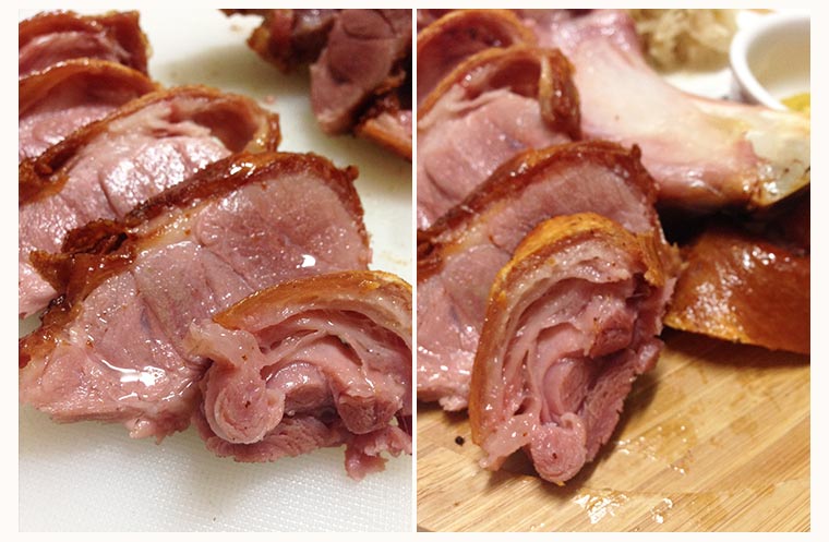 切片酥烤脆皮德國豬腳