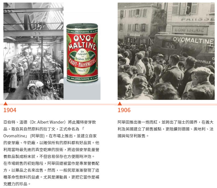 阿華田品牌故事