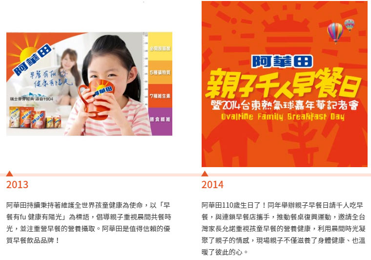 阿華田品牌故事