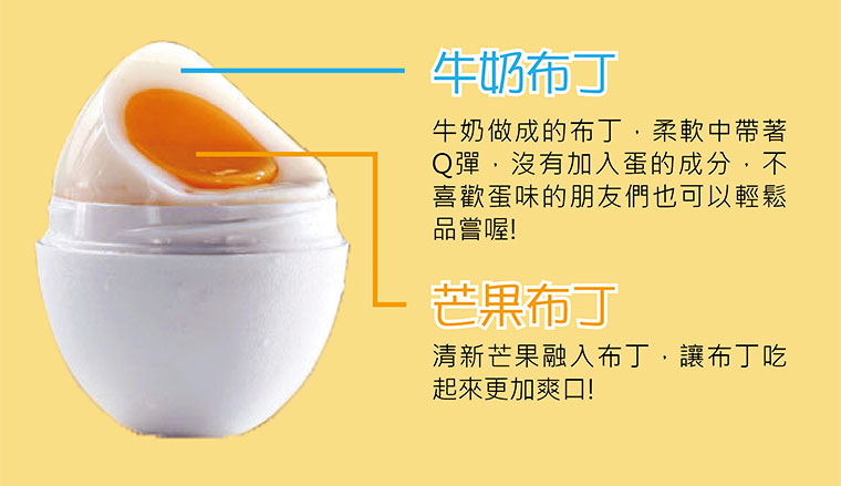 牛奶布丁與芒果布丁