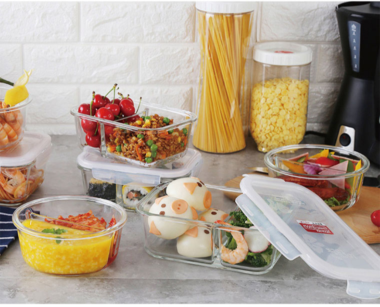 耐熱分隔玻璃保鮮盒