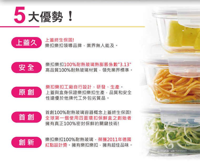 上蓋終生保固/安全/原創/首創四面環扣