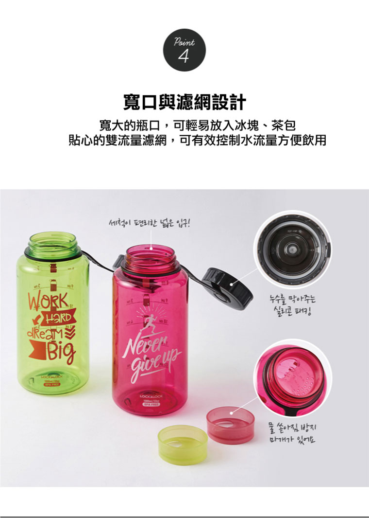 寬口與濾網設計