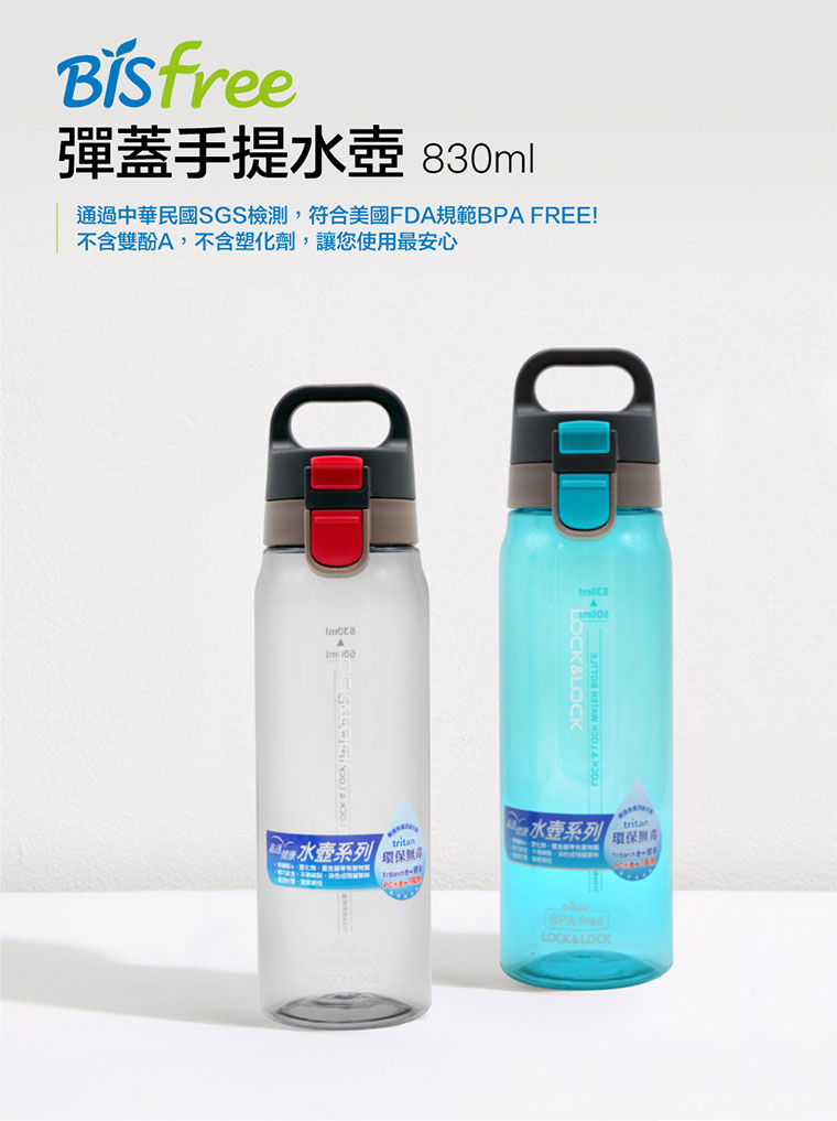 樂扣樂扣彈蓋手提水壺