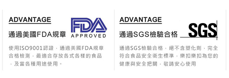 通過FDA規章、SGS檢驗