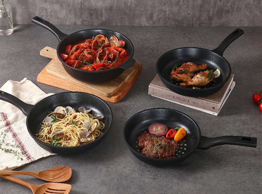 韓國製黑晶鑽石IH不沾鍋具情境圖