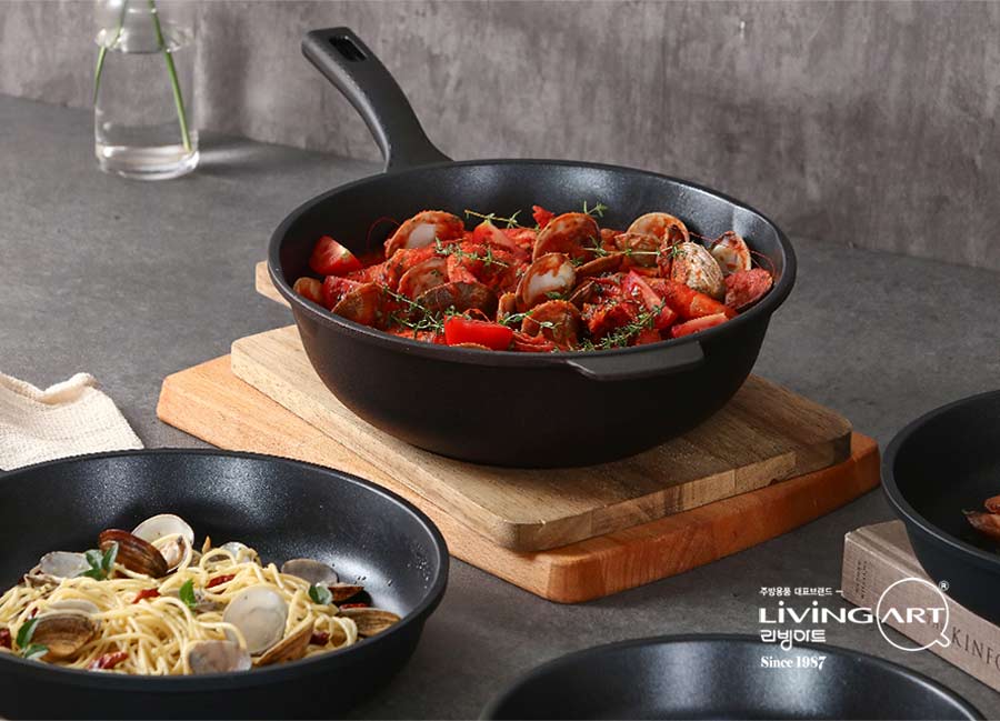 韓國製黑晶鑽石IH不沾鍋具情境圖