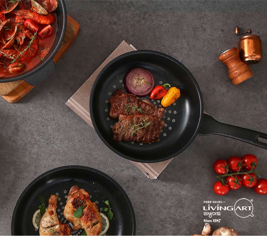 韓國製黑晶鑽石IH不沾鍋具情境圖