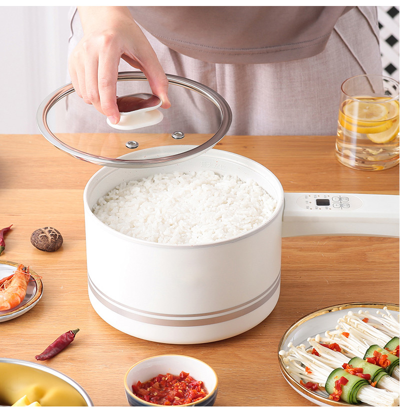 寶貝媽美膳鍋_小資租屋族必備開伙小家電、收納方便使用便利。取代家中多種廚具 你想要的料理都能滿足。煮粥、煮麵、煮飯、煲湯、火鍋、煎炒、烹調方式都可以。單柄快煮鍋，泡麵鍋。