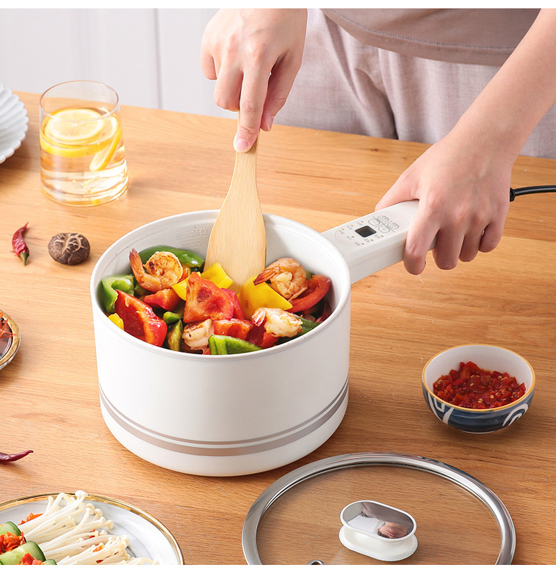 寶貝媽美膳鍋_小資租屋族必備開伙小家電、收納方便使用便利。取代家中多種廚具 你想要的料理都能滿足。煮粥、煮麵、煮飯、煲湯、火鍋、煎炒、烹調方式都可以。單柄快煮鍋，泡麵鍋。