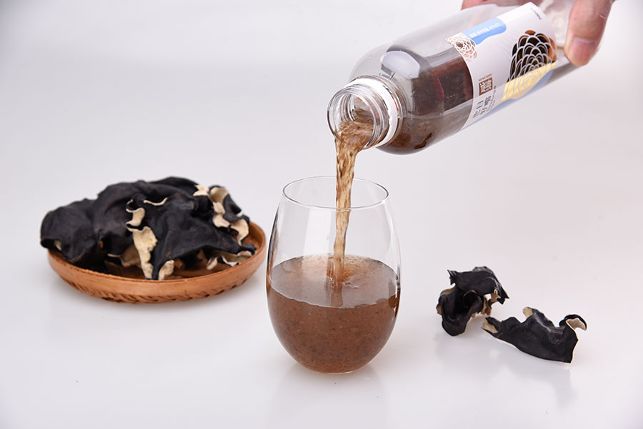 日嚐也好木耳飲，採用台灣自然農法種植之優質木耳