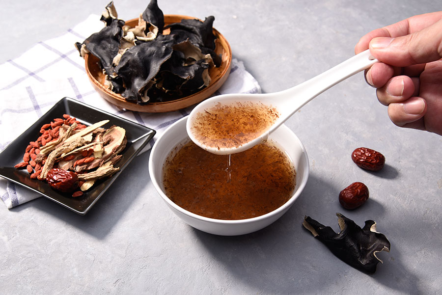 嚐也好木耳飲，採用台灣自然農法種植之優質木耳