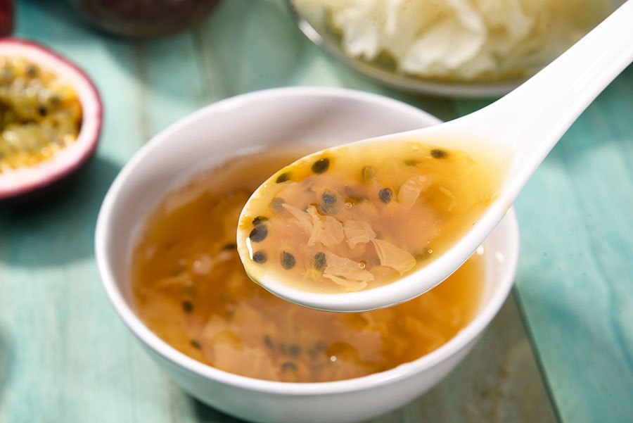 特寫百香果木耳飲