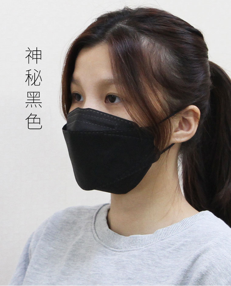 女生神秘黑色立體口罩