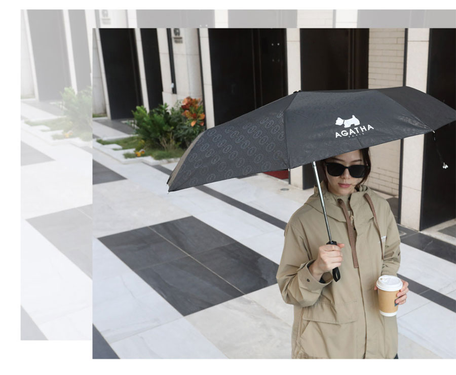 法國名牌AGATHA抗UV自動開收傘情境圖