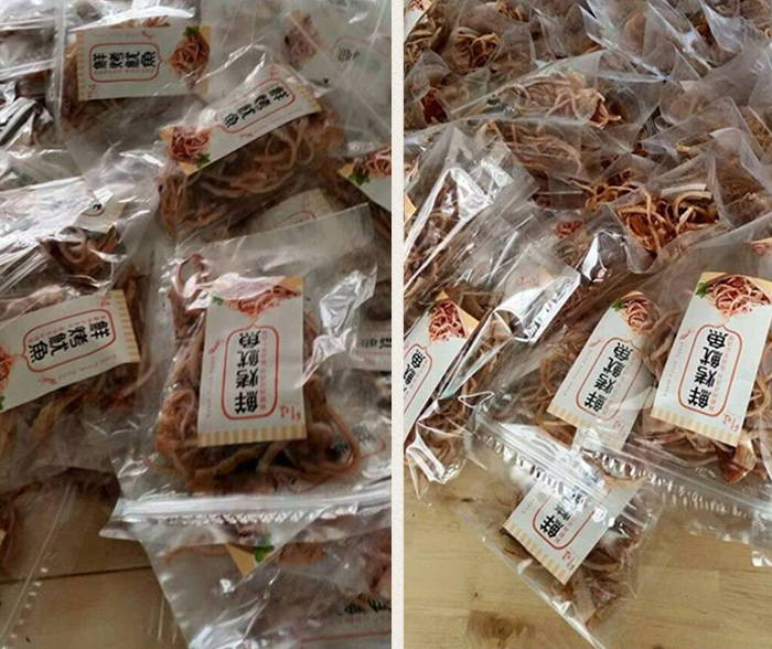 正宗韓國鮮烤魷魚,包裝採用袋裝,留住鮮美味道