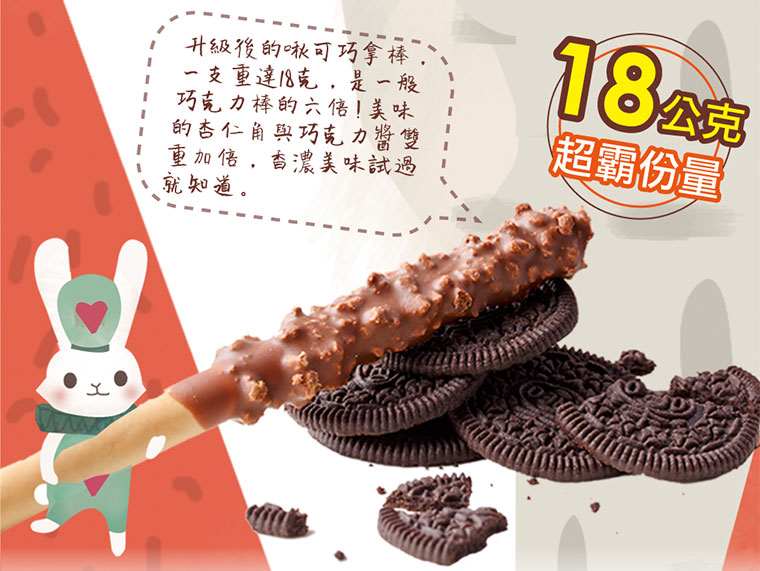 雙重巧克力裹在餅乾棒