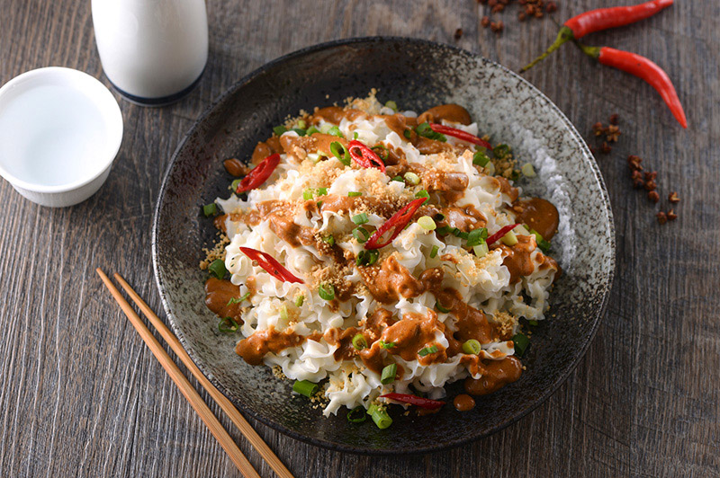 麻辣椒香乾拌麵